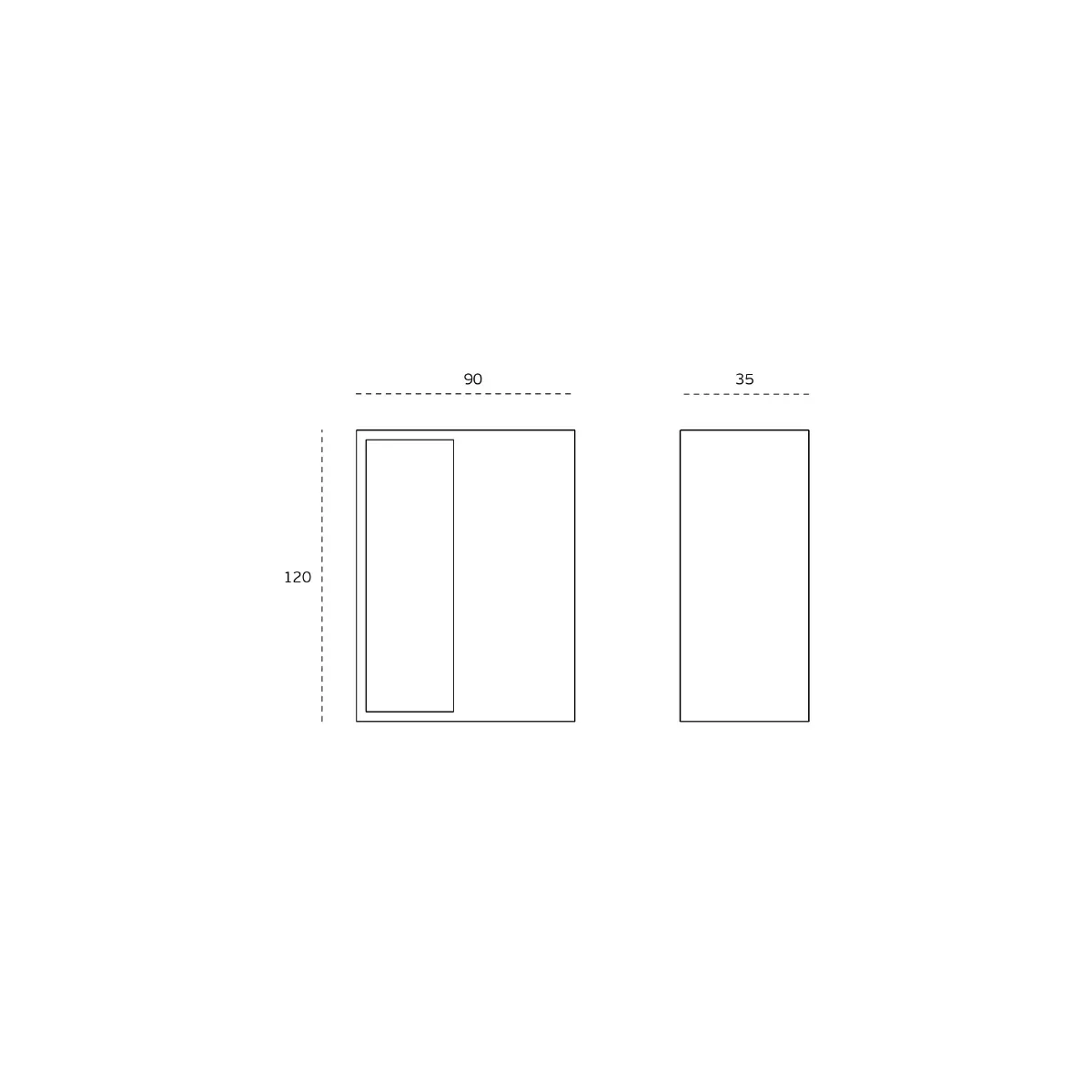 Concha de embutir para portas de correr 16.302.M2