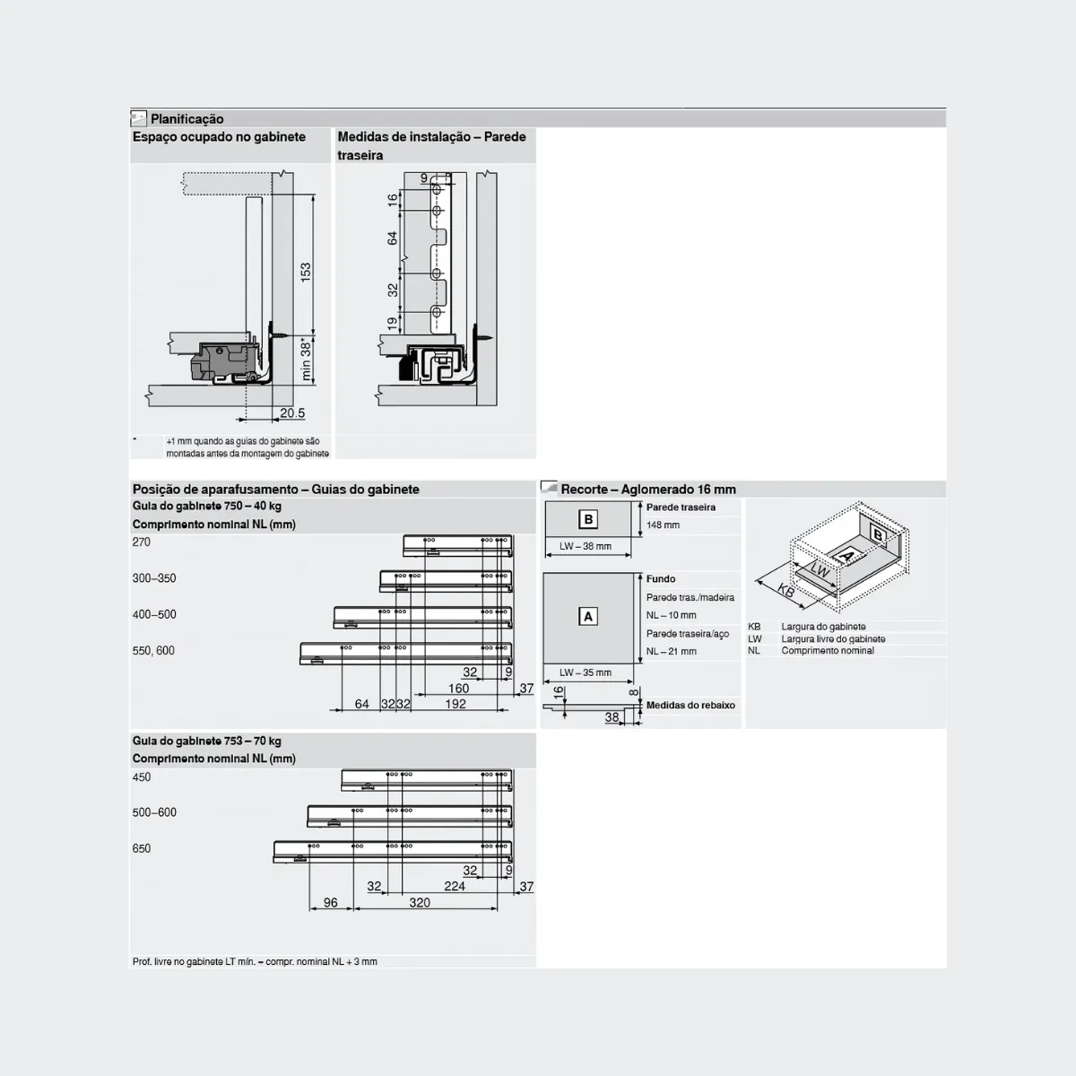 Gaveta LEGRABOX INTERNA C